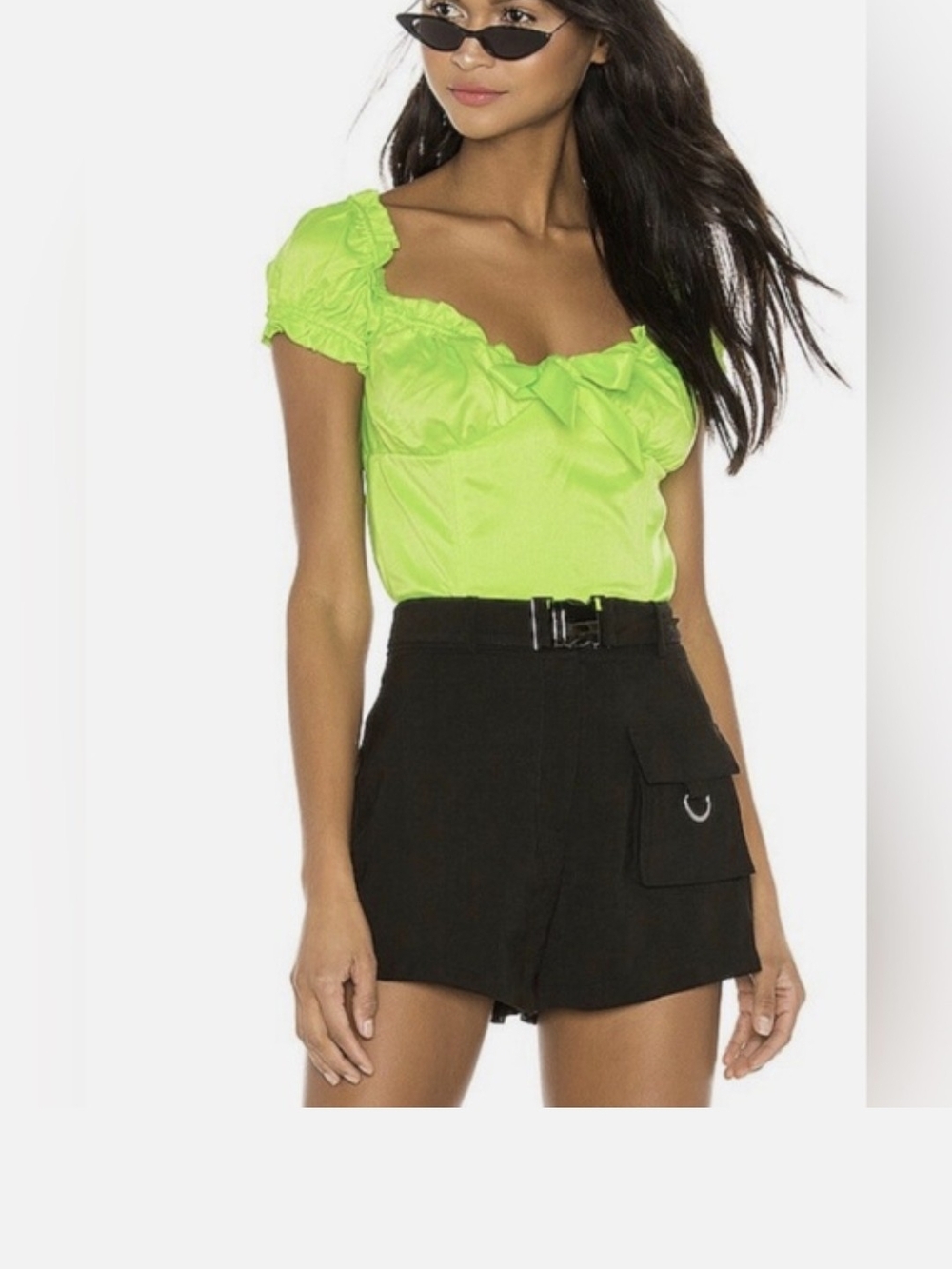 I.AM.GIA Naomi Neon Green Top Size XS
